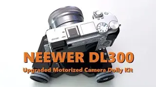 Get impressive-looking smooth scrolling videos with the NEEWER DL300 Motorized Camera Dolly Kit
