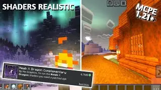 SHADER MCPE RINGAN 1.21 || MCPE SHADER - SUPPORT RENDER DRAGON REALISTIC 🔥