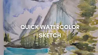 Afternoon in my sketchbook: Quick Watercolour Sketch #sketchbookart