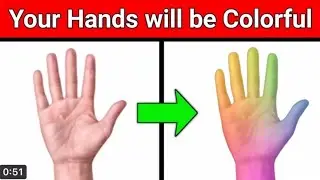 This video will make your hand colorful