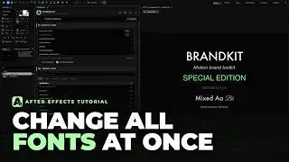 How to Change All Fonts Across Your Whole After Effects Project | FontReplacer Plugin