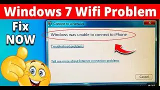 how to fix Windows was unable to connect wifi windows 7 laptop and desktop