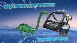 Who Needs Supports?  Printing a Brontosaurus with the Creality 3DPrintMill