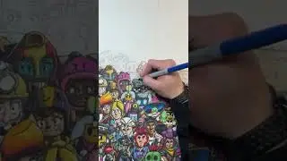 Day 44 Drawing EVERY Brawler - Sam🤯 