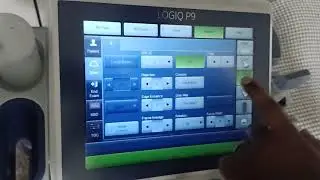 Scanning in GE Logiq P9 ultrasound machine with Cardiac probe 3Sc-RS