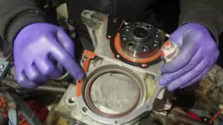 Замена заднего сальника коленвала BMW M52/M54 Crankshaft rear oil seal replacement for BMW M52 / M54
