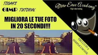 GIMP TUTORIAL - HOW TO IMPROVE YOUR PHOTOS IN 20 SECONDS - 3 STEPS