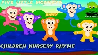 Five Little Monkeys Jumping On The Bed | Children Nursery Rhyme | Kidloland Toddler Songs for Baby