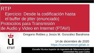 RTP. Ejercicio: Desde la codificación hasta el buffer de jitter (enunciado)