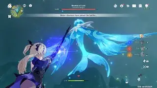 Oceanid Boss Fight (Low Level Challenge) - Genshin Impact 原神