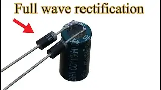 AC volt to DC volt converter, Full wave rectifier circuit