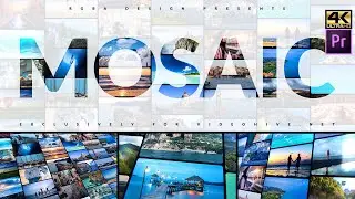 Mosaic Travel Template 4K for Adobe Premiere Pro | MOGRT