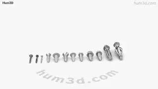 Screw 3D model by 3DModels.org