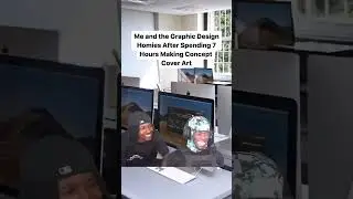 Me and the Graphic Design Homie After Spending 7 Hours Making Concept Cover Art 😂