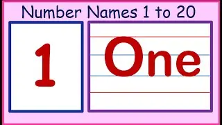Number Names 1- 20 | Number spelling | Learn Numbers | 1 to 20 Spelling | Number Names for kids |