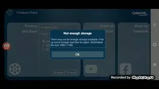 save not enough storage