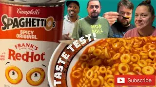 Campbell's SPAGHETTIO'S with FRANK'S RED HOT! TASTE TEST!