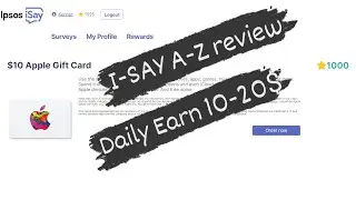 IPSOS I-SAY DAILY EARN 10-20$|| ACCOUNT CREATE REVIEW AND WITHDRAW||HOW TO WORK IPSOS 2023.