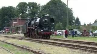 Dampflok 03 2155 auf der Kaiserbahn Hagenow - Zarrentin am 17.08.2013
