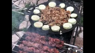 How to cook tripe, tripe on saj, shashlik, tripe, cow stomach, recipe from Rinat