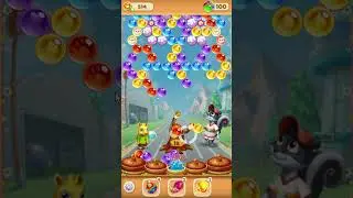 Bubble Pop Forest Rescue Level 78 no booster [Gameplay Walkthrough] optimized for smartphones