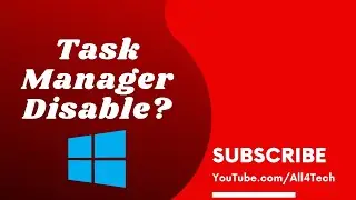 How to Enable Task Manager in Windows