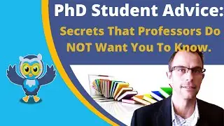 PhD Student Advice: Secrets That Professors Do Not Want You To Know.