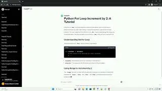 python for loop increment by 2