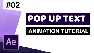 After Effects |  Pop Up Text Animation | Simple & Cool