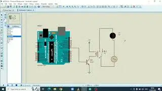 04. Arduino based lamp controlled using Relay in Proteus