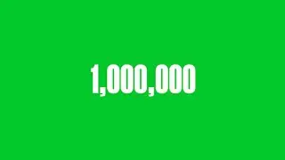 1 Million | Green screen counter VFX | No Copyright | Free to use