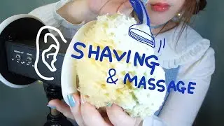 ASMR Ｅａｒ  Ｓｈａｖｉｎｇ & Foam Ear Massage 💈