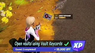 How to Open vaults using Vault Keycards | Fortnite Battle Royale