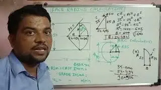 Cnc Face Radius Profile calculation || face radius program tutorial || cnc radius program tutorial