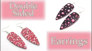 Let's Use a Resin Art Technique to Make Double Sided Polymer Clay Earrings