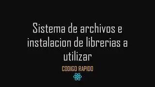 02 Sistema de carpetas y librerias a usar