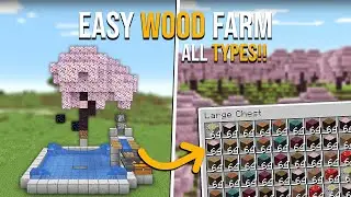 Minecraft EASY Wood Farm Tutorial 1.21 - All Types - NEW!