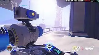 Wine Esync 3.13 + DxVk 0.70 - Overwatch LOW Quality - Practice Range - Linux - Nvenc