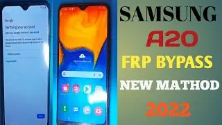 Samsung A20 frp bypass,, samsung a20 frp unlock new mathod 2022,,