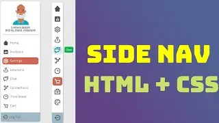 How to create a dashboard side navbar with HTML and CSS only.