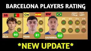 DLS 24 | NEW UPDATE BARCELONA PLAYERS RATING REFRESH IN DLS 24 | DREAM LEAGUE SOCCER 2024