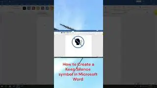 How to Create a Keep Silence symbol in Microsoft Word #subscribe #microsoftoffice #excelformula