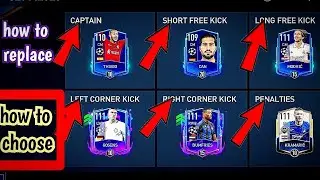 how to change the captain and free kick taker on fifa mobile
