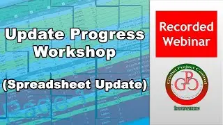 ✅ Update Progress Workshop Webinar - Spreadsheet Update