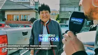 Así, Evo Morales pasó por #Ushuaia @Data7TV Vídeoclip Exclusivo 28/2/20