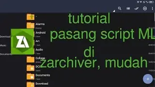 cara pasang script ml mudah di zarchiver 2026!