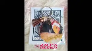 Round Keychain with Tassel