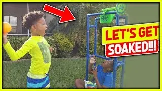 SPLASH TANK CHALLENGE!!!!| WHO CAN GET WHO WET FIRST?????