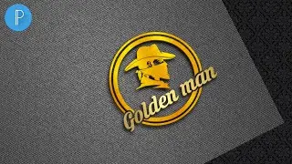 Golden Man Logo Design Pixellab Tutorial-Simple Logo Design Tutorial for Beginner
