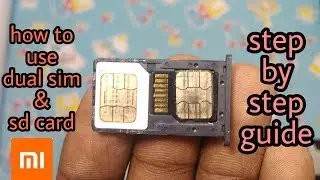 how to use dual sim and memory card same time Mi note 3
